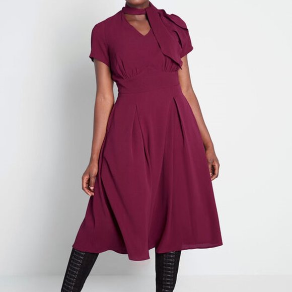 NWT ModCloth x Collectif Swing Time Midi Dress - Picture 2 of 6